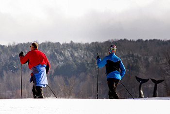 snowshoeing